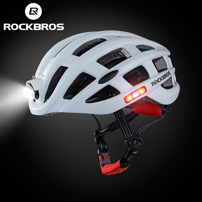 Casque vélo lumineux LED VTT ultra-léger Pédale Maurice