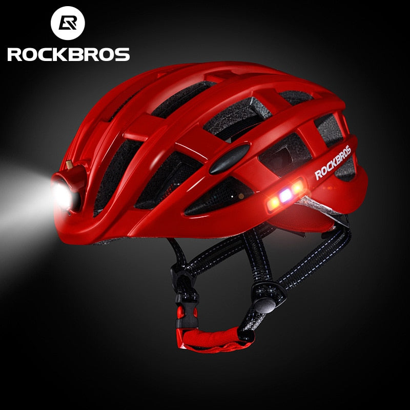 Casque vélo lumineux LED VTT ultra-léger Pédale Maurice