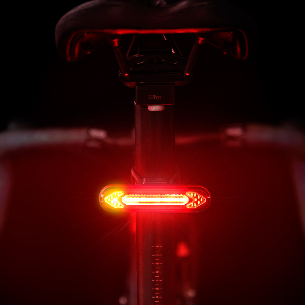 Éclairage vélo arrière clignotant LED & télécommande 500mAh Pédale Maurice