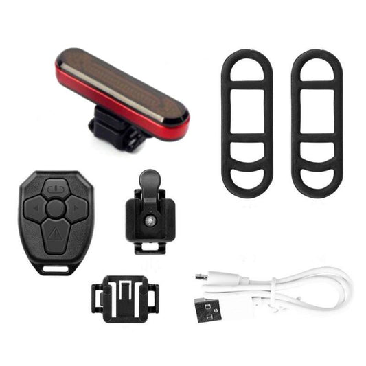 Éclairage vélo arrière clignotant LED & télécommande 500mAh