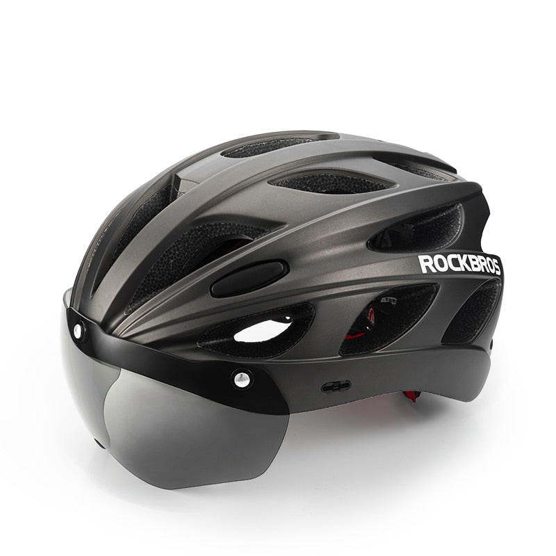 Casque vélo visière de route moulé Pédale Maurice