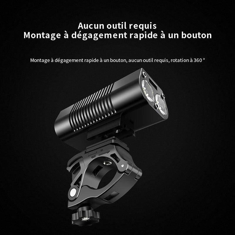 Éclairage vélo arrière X-Tiger LED 4000mAh Pédale Maurice