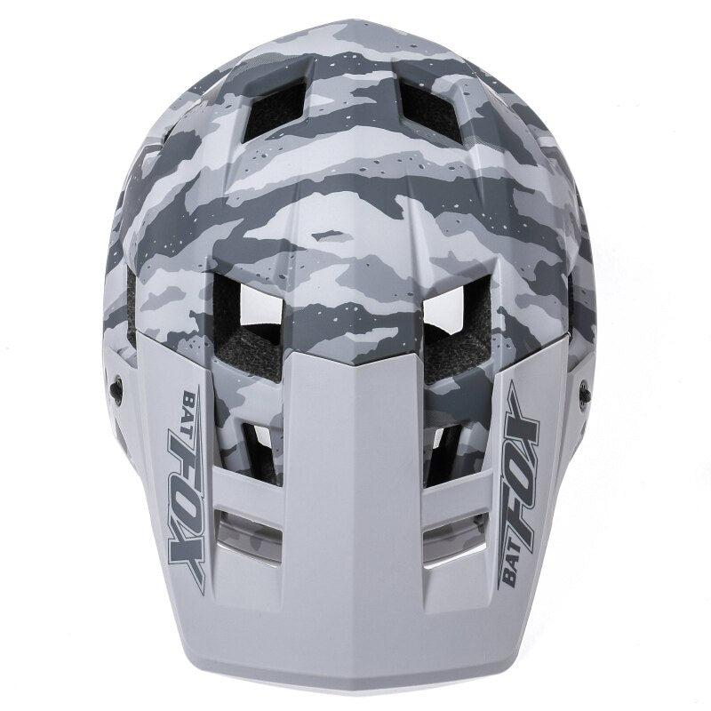 Casque vélo homme VTT Camouflage Blanc & Gris Pédale Maurice