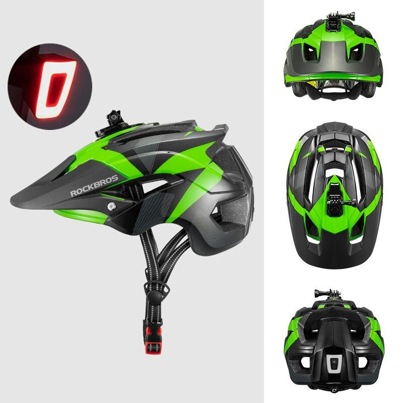 Casque vélo VTT avec support LED arrière Pédale Maurice