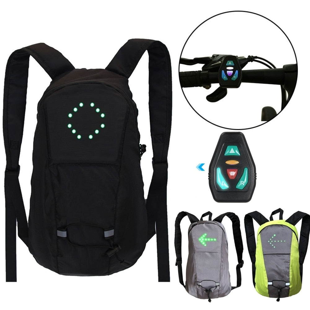 Sac à dos cyclisme avec indicateurs LED & USB Pédale Maurice