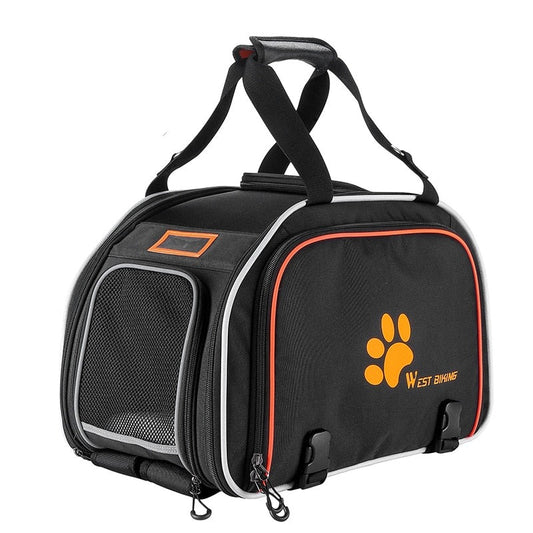 Sacoche porte bagage arrière extensible pour animaux